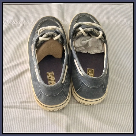 Sperry Halyard canvas boat deck shoes 8.5 sneakers - Picture 4 of 8